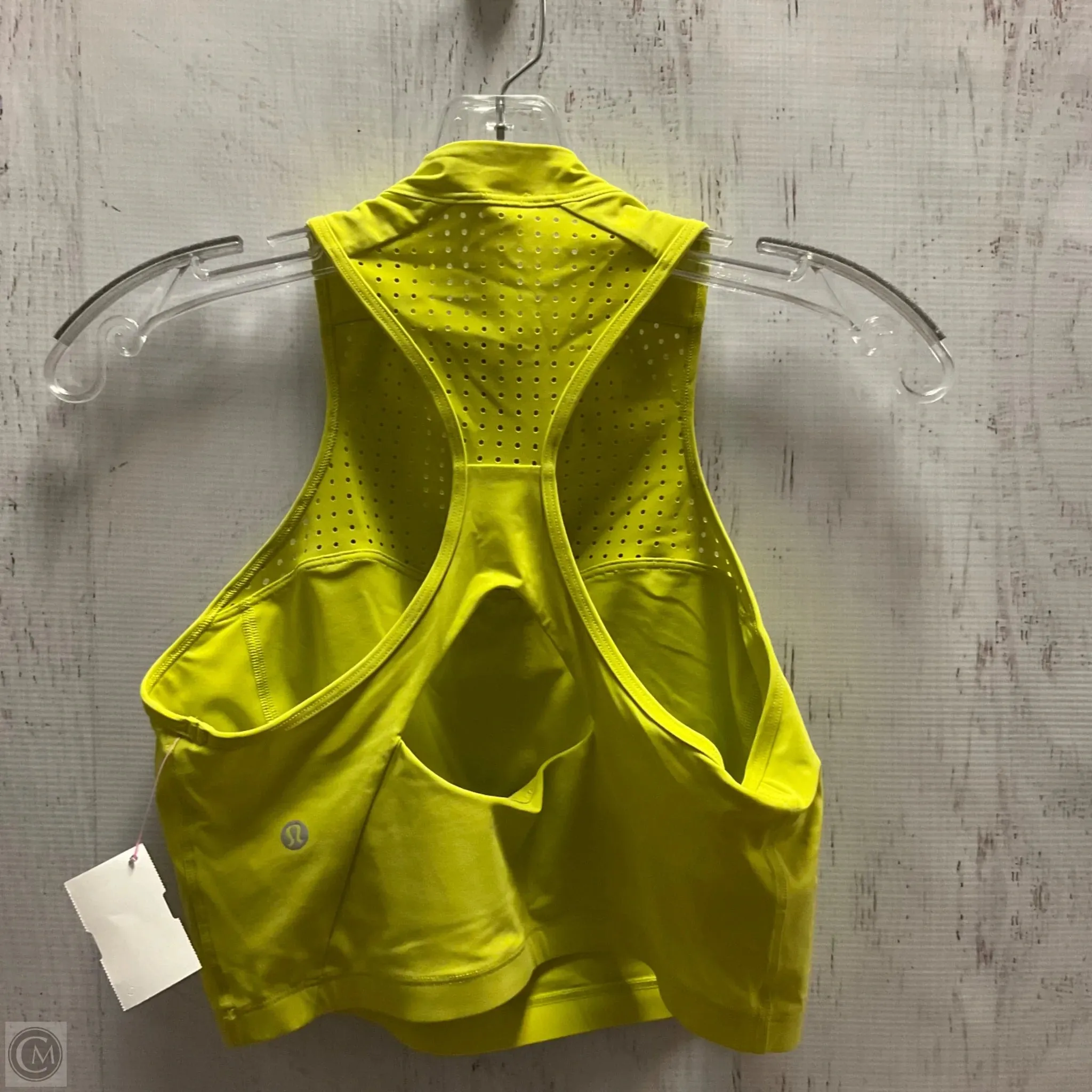 Athletic Bra By Lululemon In Yellow, Size: 10