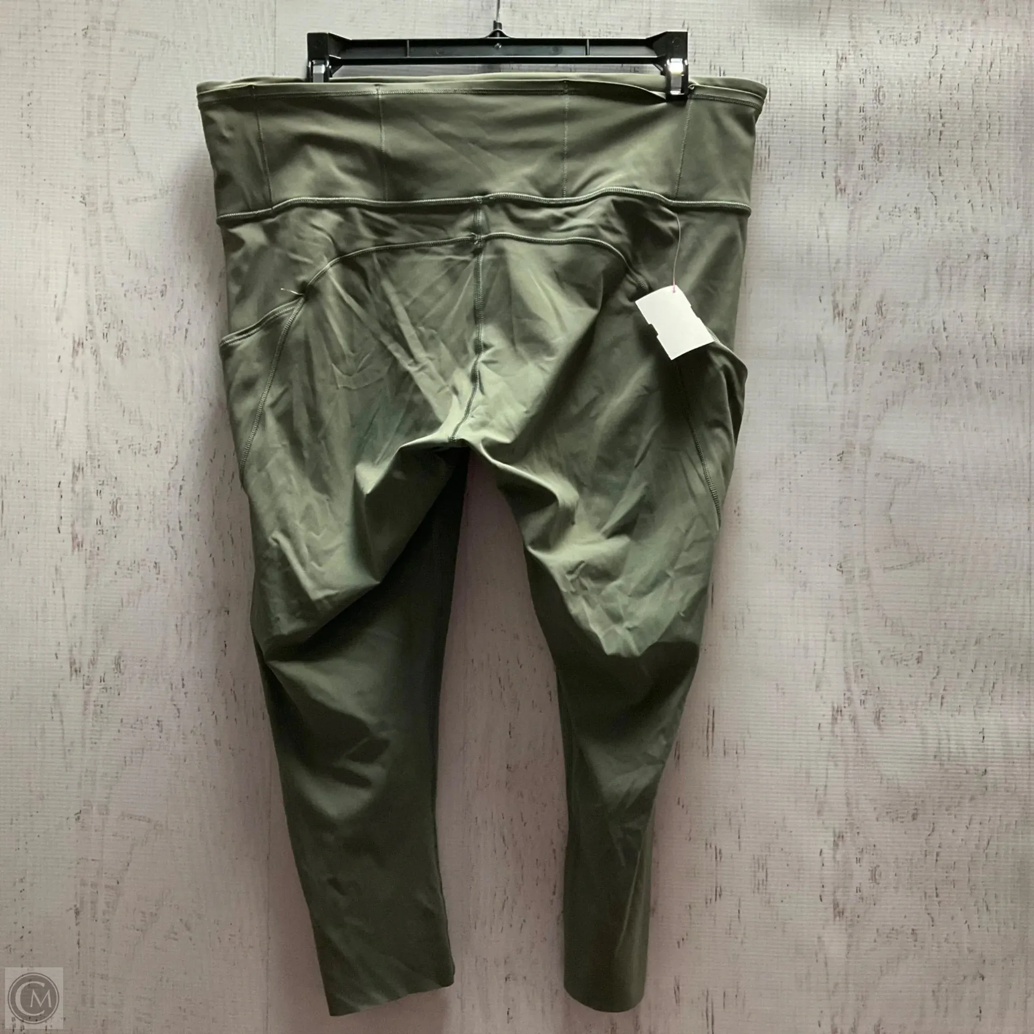 Athletic Leggings By Lululemon In Green, Size: 12