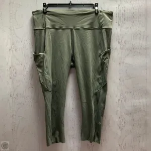 Athletic Leggings By Lululemon In Green, Size: 12
