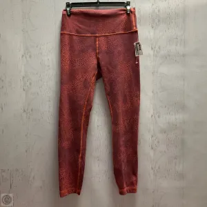 Athletic Leggings By Lululemon In Orange, Size: 8