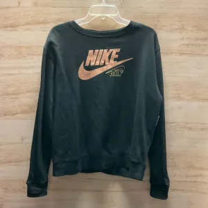 Athletic Sweatshirt Crewneck By Nike Apparel In Black, Size: M