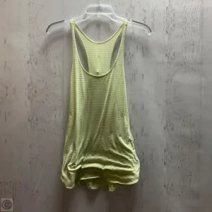 Athletic Tank Top By Lululemon In Green, Size: 4