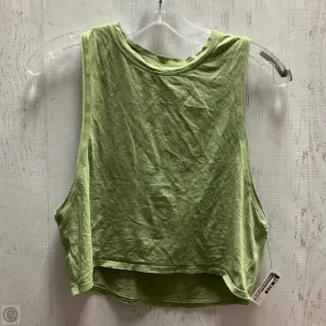 Athletic Tank Top By Lululemon In Green, Size: 6