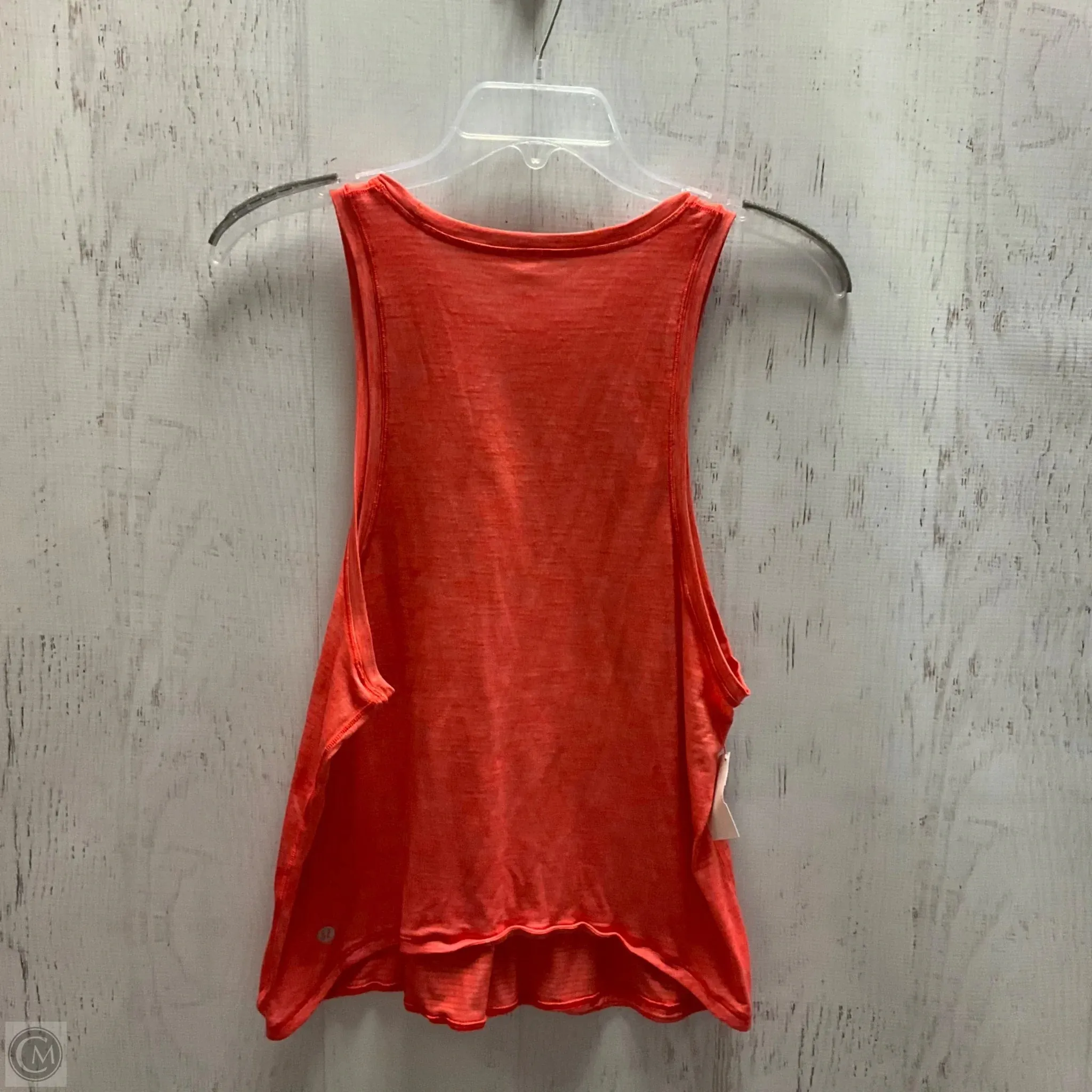 Athletic Tank Top By Lululemon In Orange, Size: 8