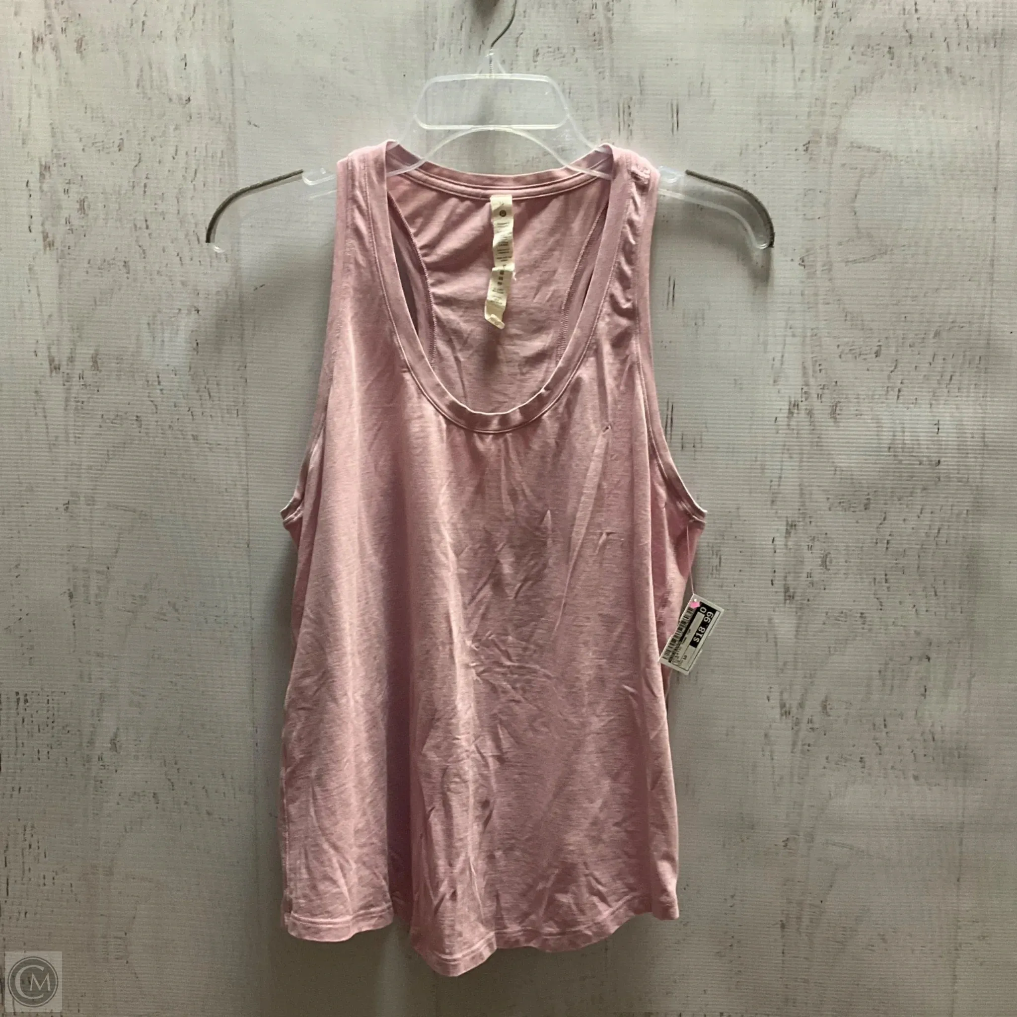 Athletic Tank Top By Lululemon In Pink, Size: 10