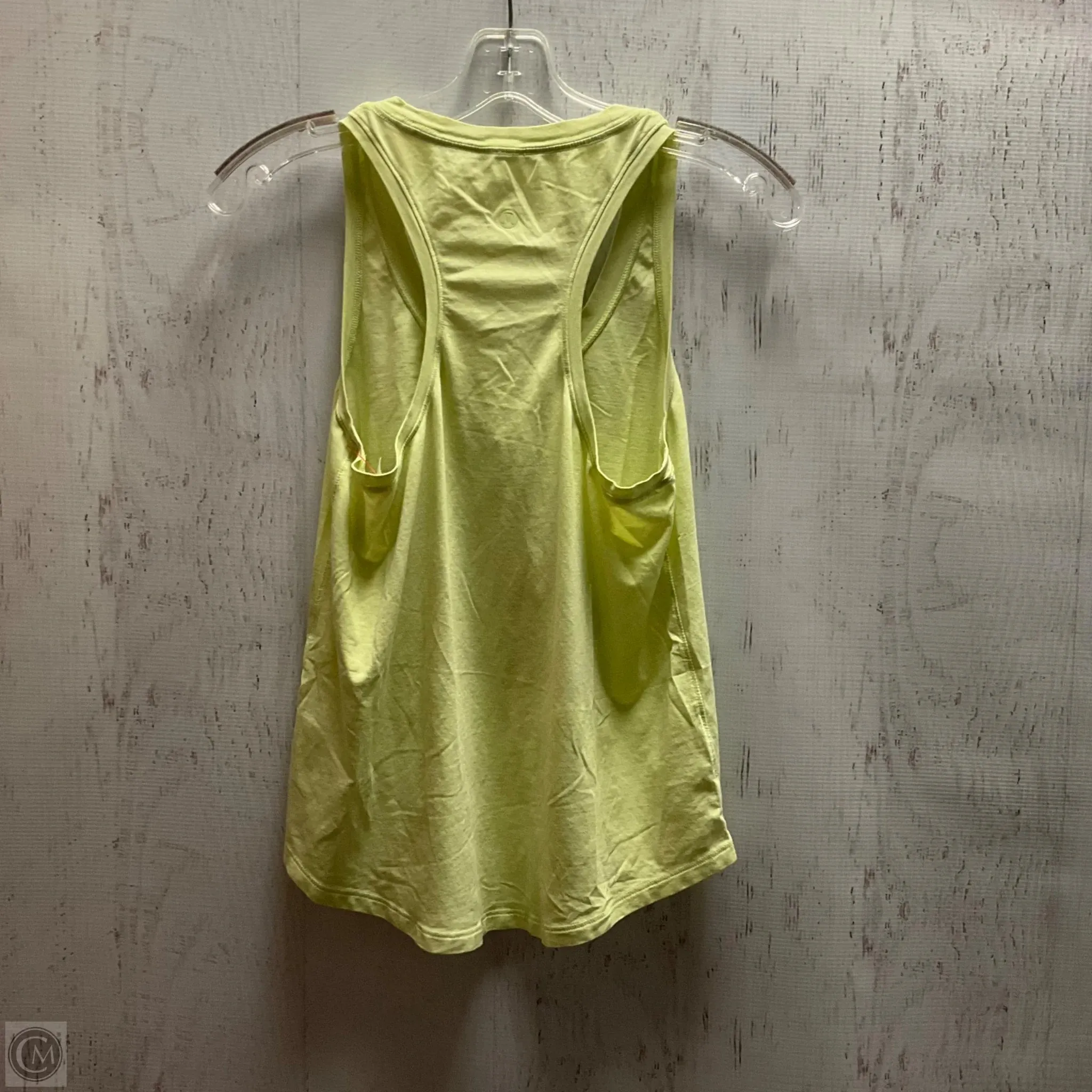 Athletic Tank Top By Lululemon In Yellow, Size: M