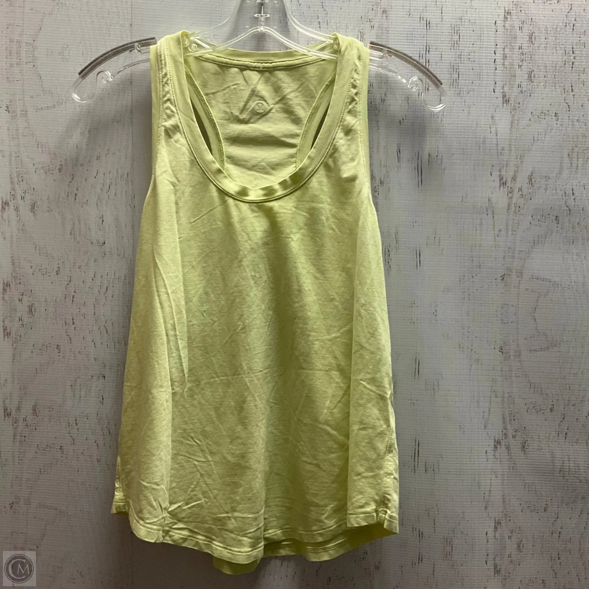Athletic Tank Top By Lululemon In Yellow, Size: M
