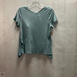 Athletic Top Short Sleeve By Lululemon In Blue, Size: Xs