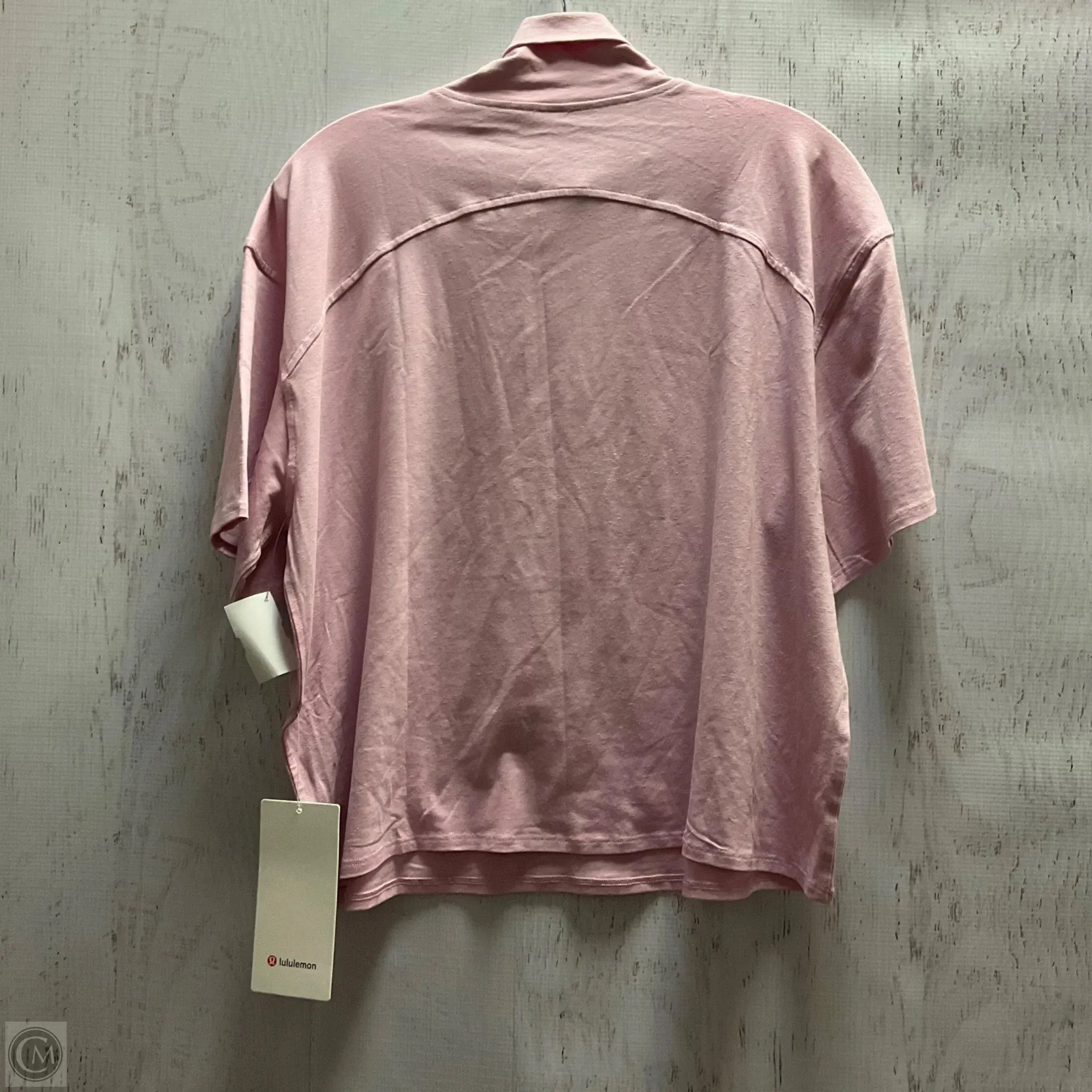 Athletic Top Short Sleeve By Lululemon In Purple, Size: 10