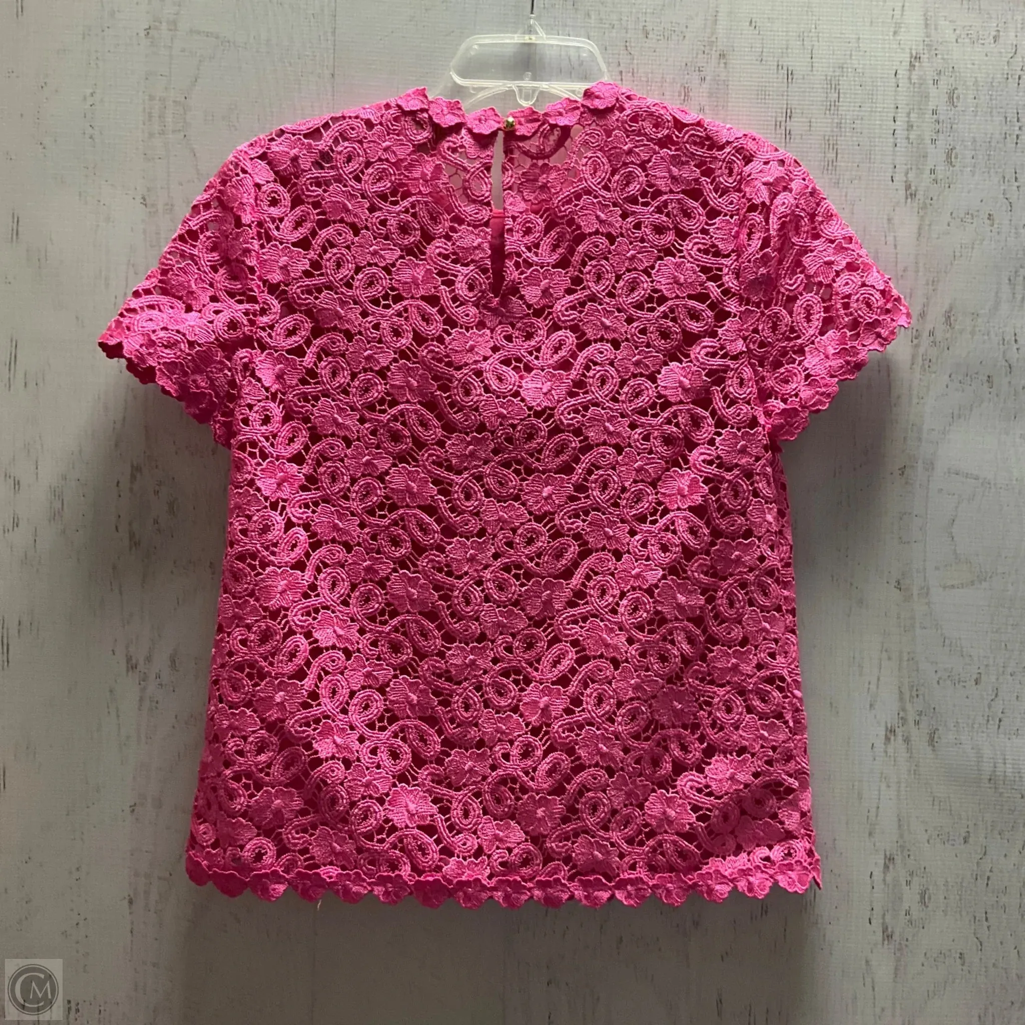 Blouse Short Sleeve By Kate Spade In Pink, Size: 0