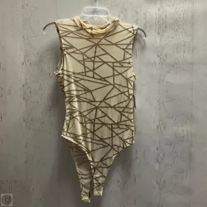 Bodysuit By Vestique In Brown & Cream, Size: L