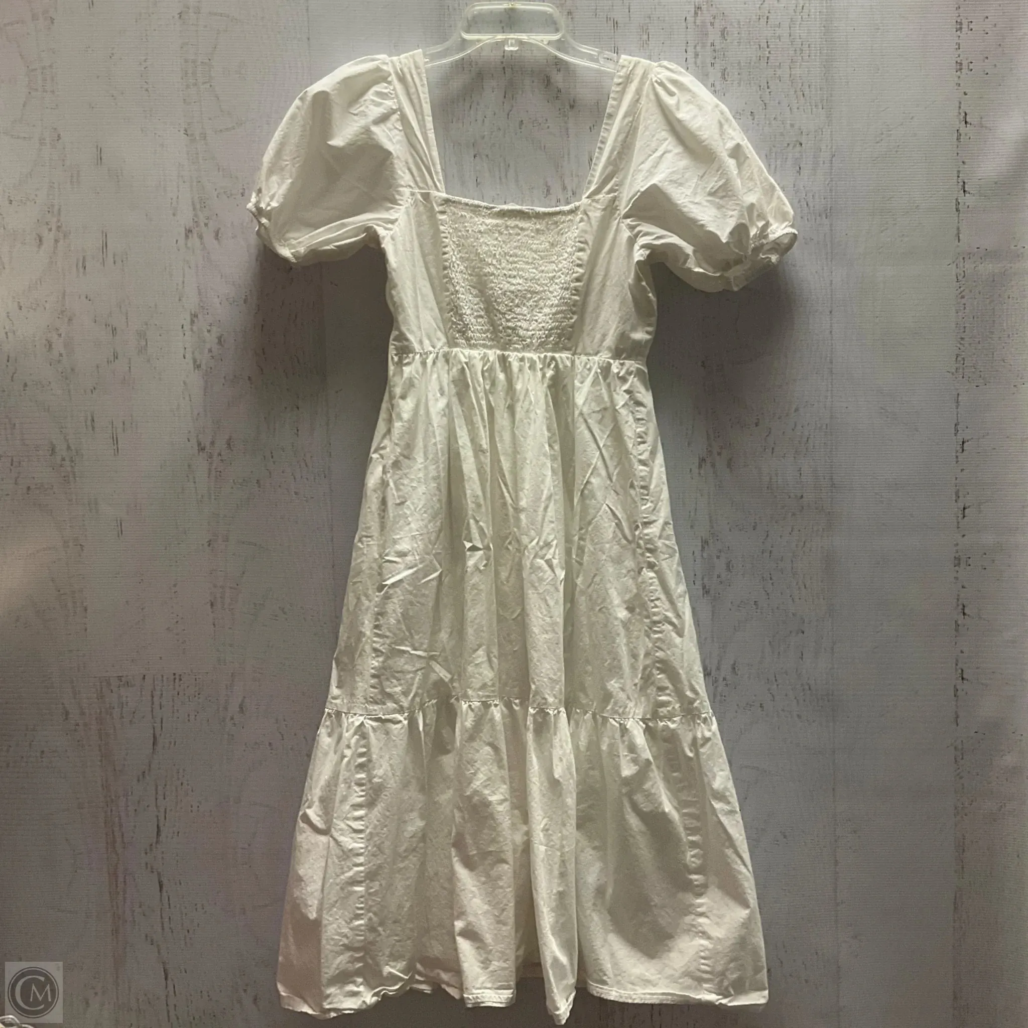 Dress Casual Midi By Astr In White, Size: S