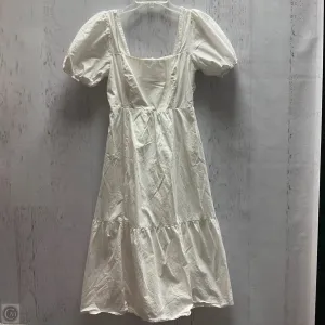 Dress Casual Midi By Astr In White, Size: S