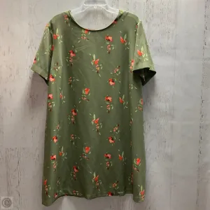 Dress Casual Midi By Ava & Viv In Green, Size: 1x