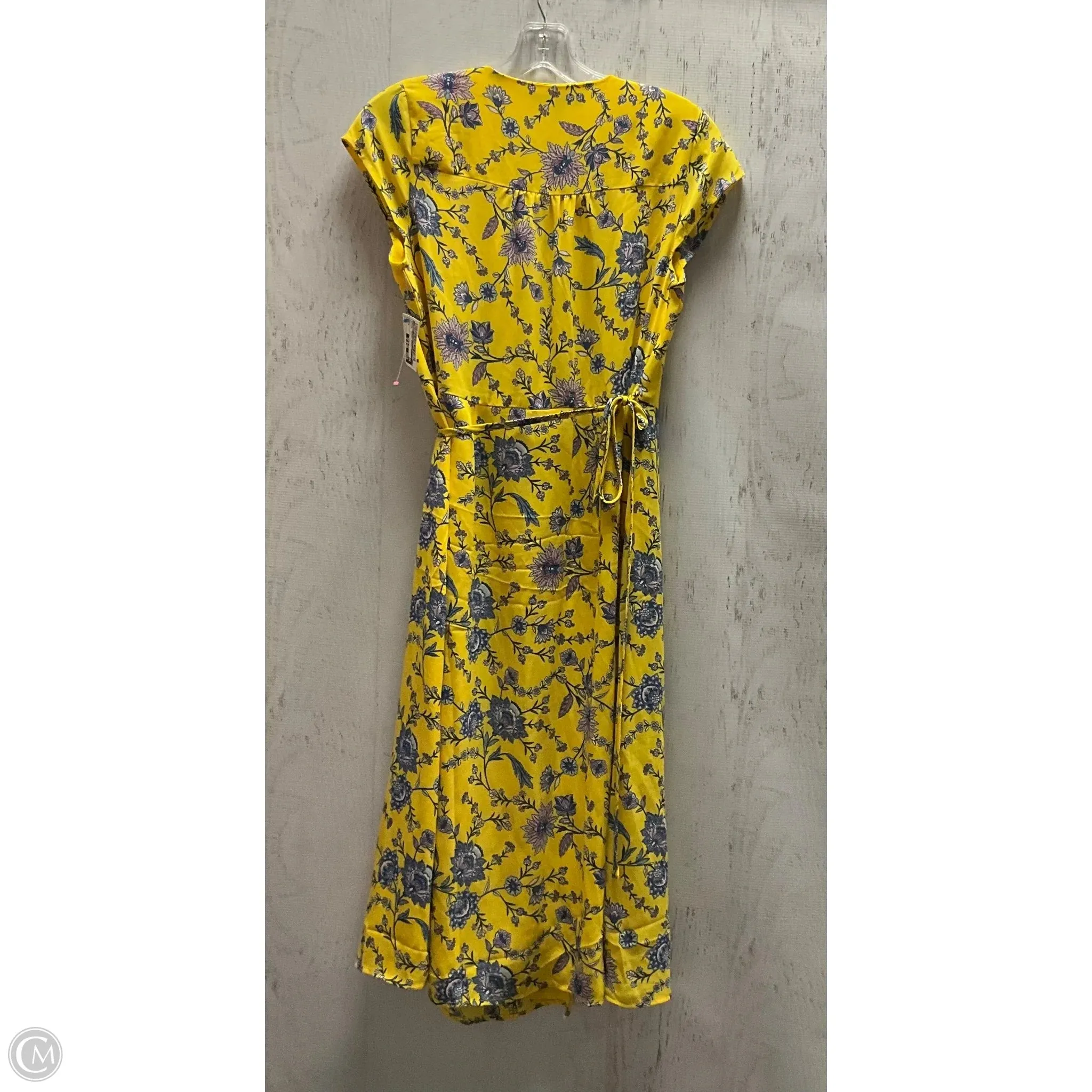 Dress Casual Midi By Banana Republic In Yellow, Size: 4