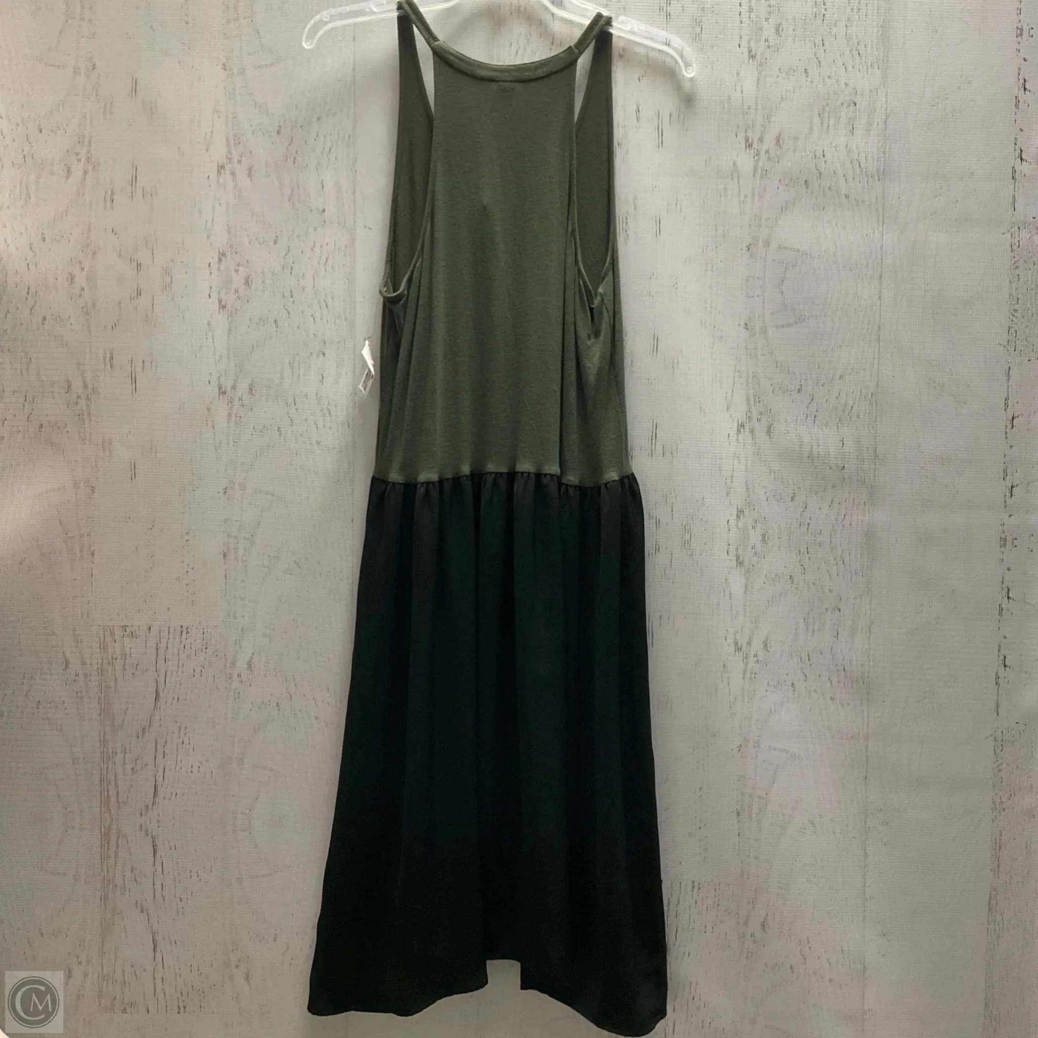 Dress Casual Midi By Dolan Left Coast In Black & Green, Size: S
