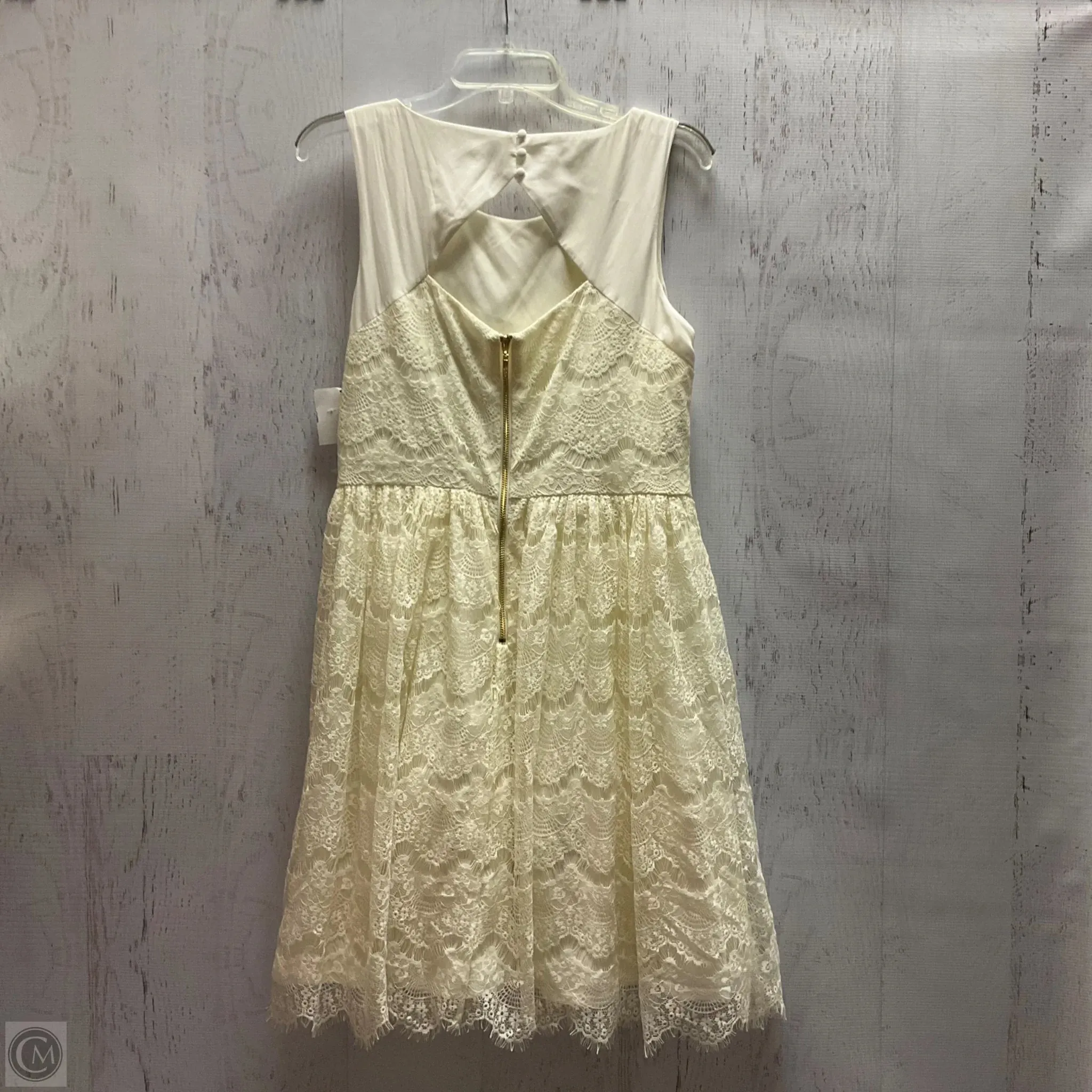 Dress Casual Midi By Jessica Simpson In Cream, Size: L