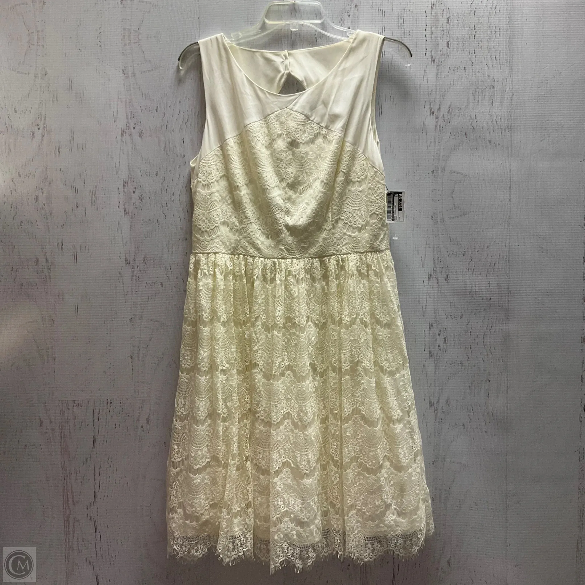 Dress Casual Midi By Jessica Simpson In Cream, Size: L
