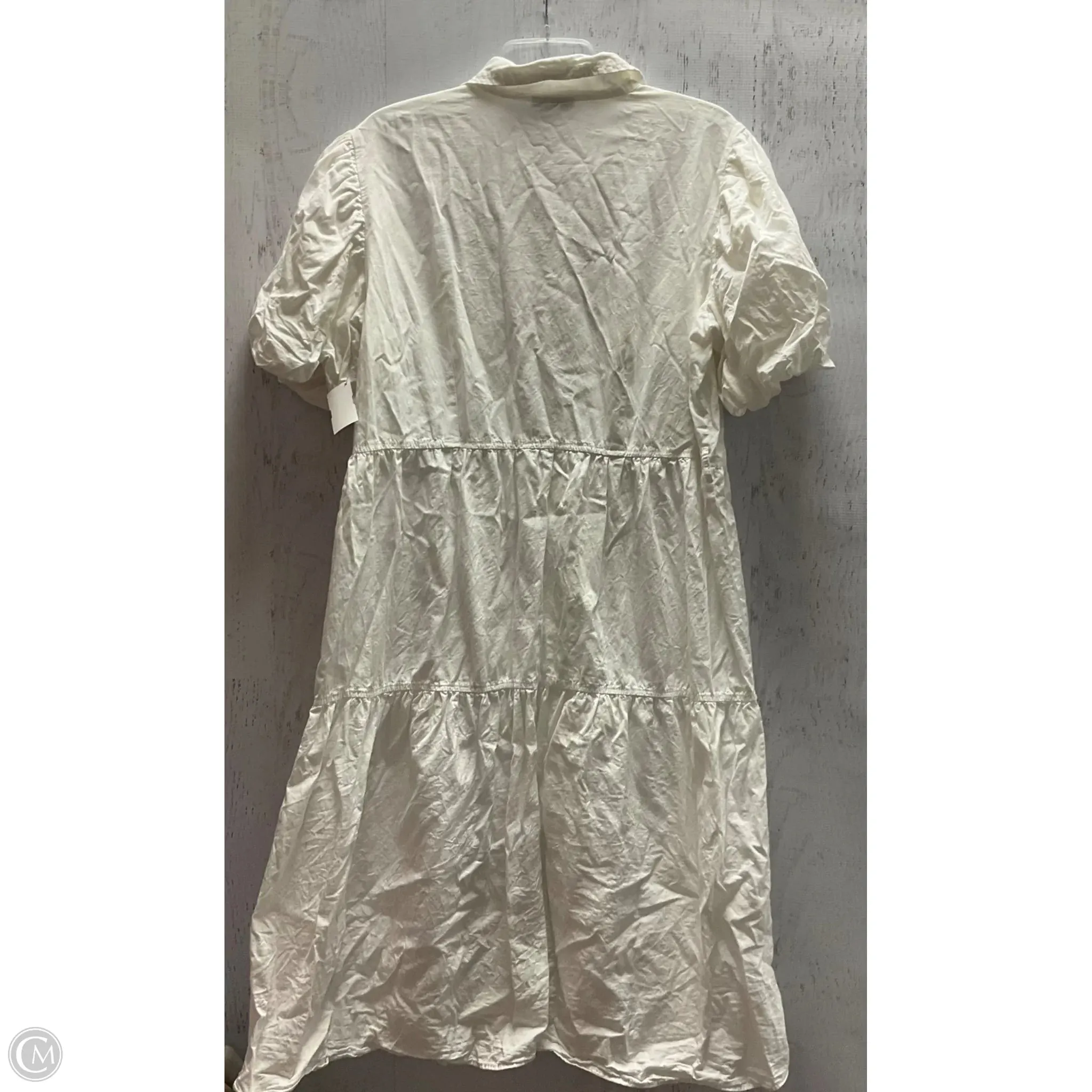 Dress Casual Midi By Mph In White, Size: 1x