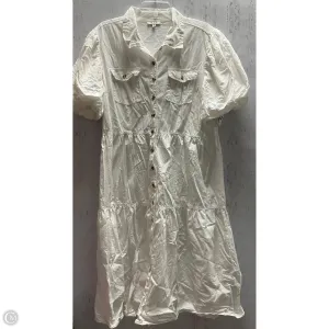 Dress Casual Midi By Mph In White, Size: 1x