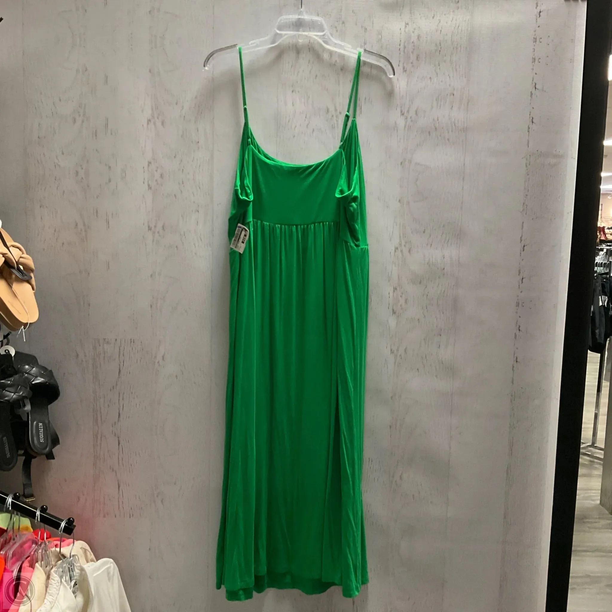 Dress Casual Midi By Old Navy In Green, Size: 3x