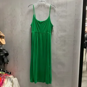 Dress Casual Midi By Old Navy In Green, Size: 3x