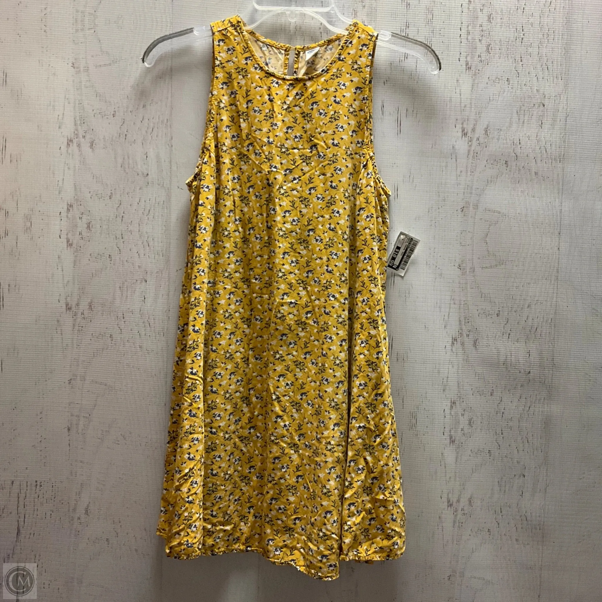 Dress Casual Midi By Old Navy In Yellow, Size: S