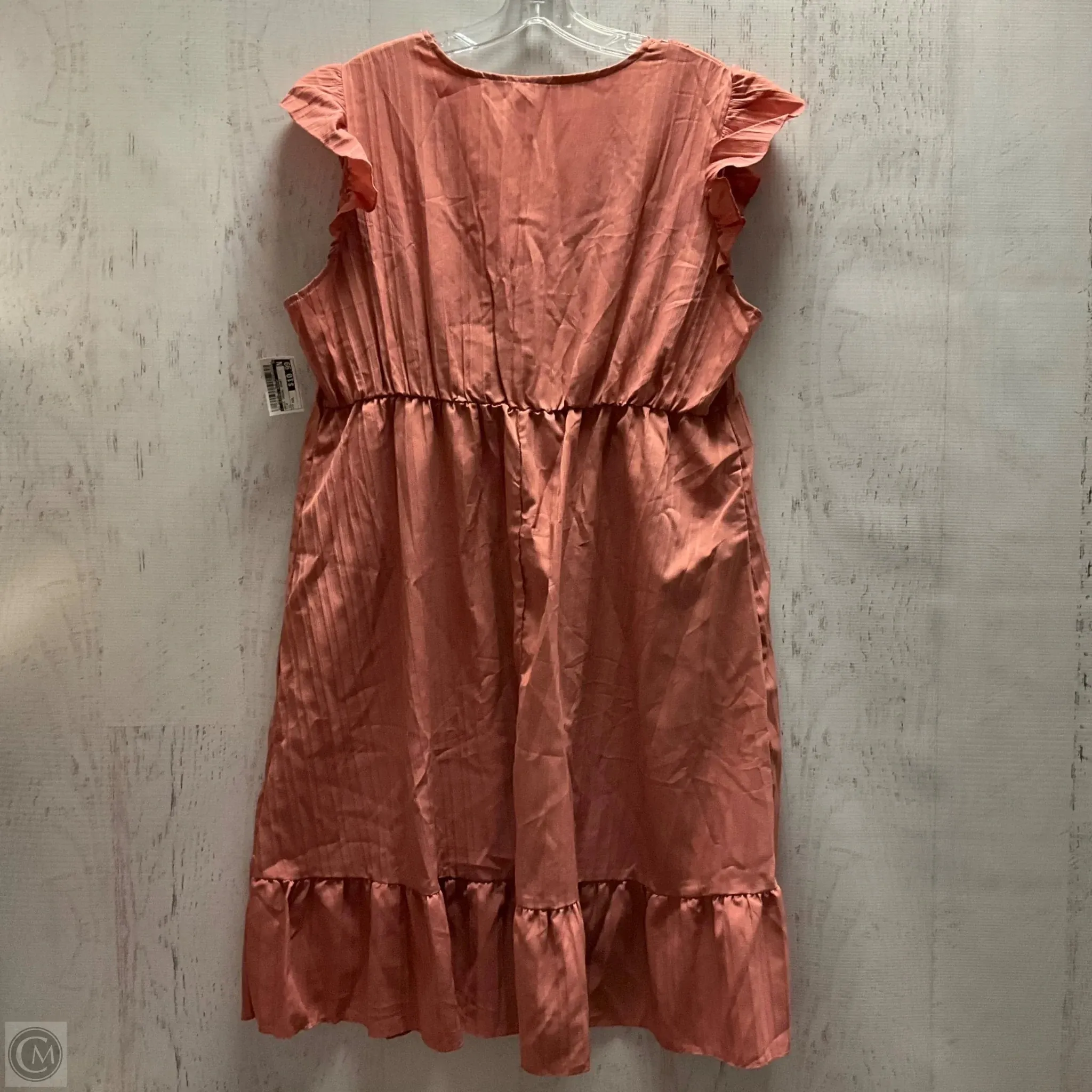 Dress Casual Short By Clothes Mentor In Pink, Size: Xxl