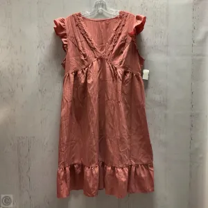 Dress Casual Short By Clothes Mentor In Pink, Size: Xxl