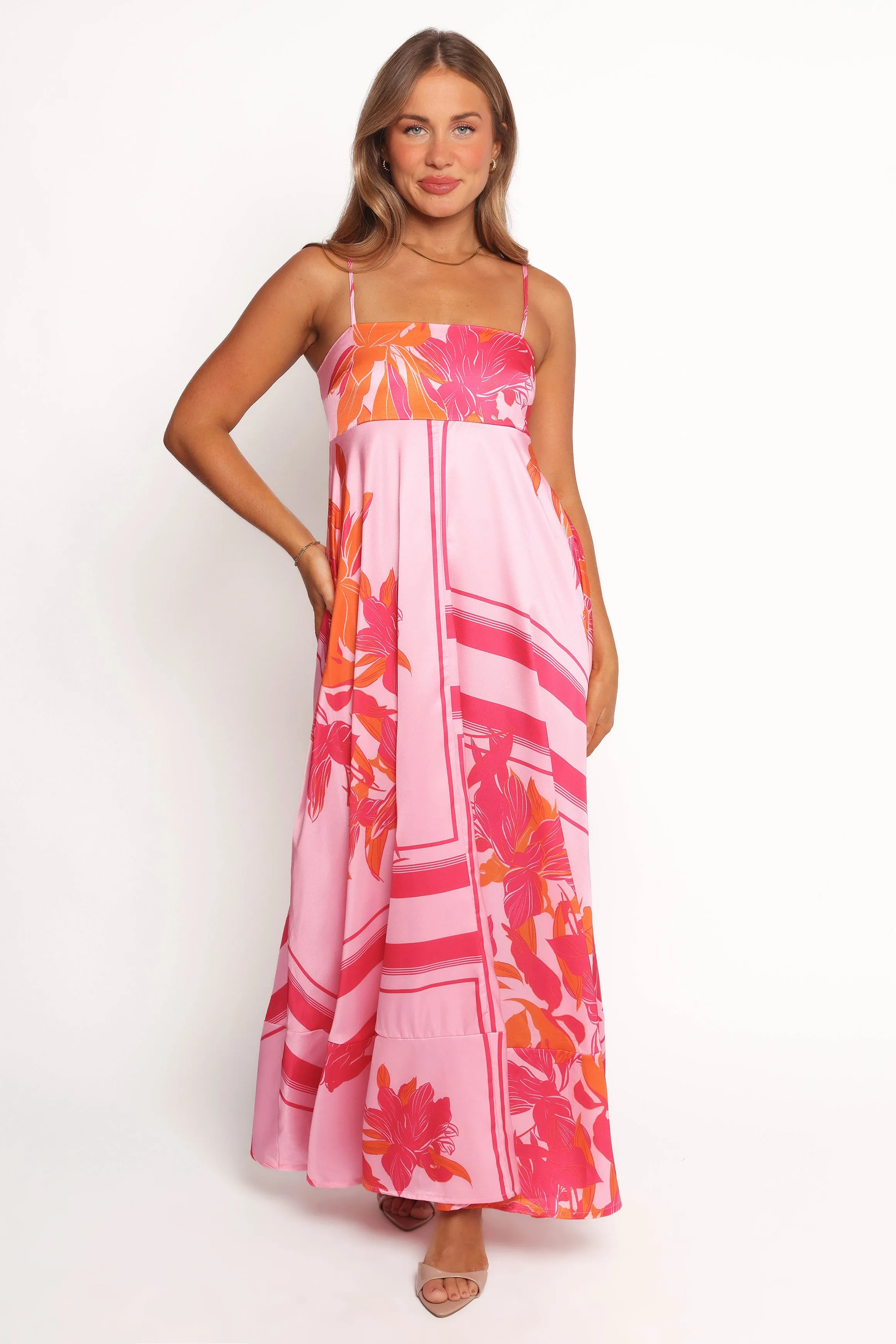 Elanor Maxi Dress - Pink/Orange