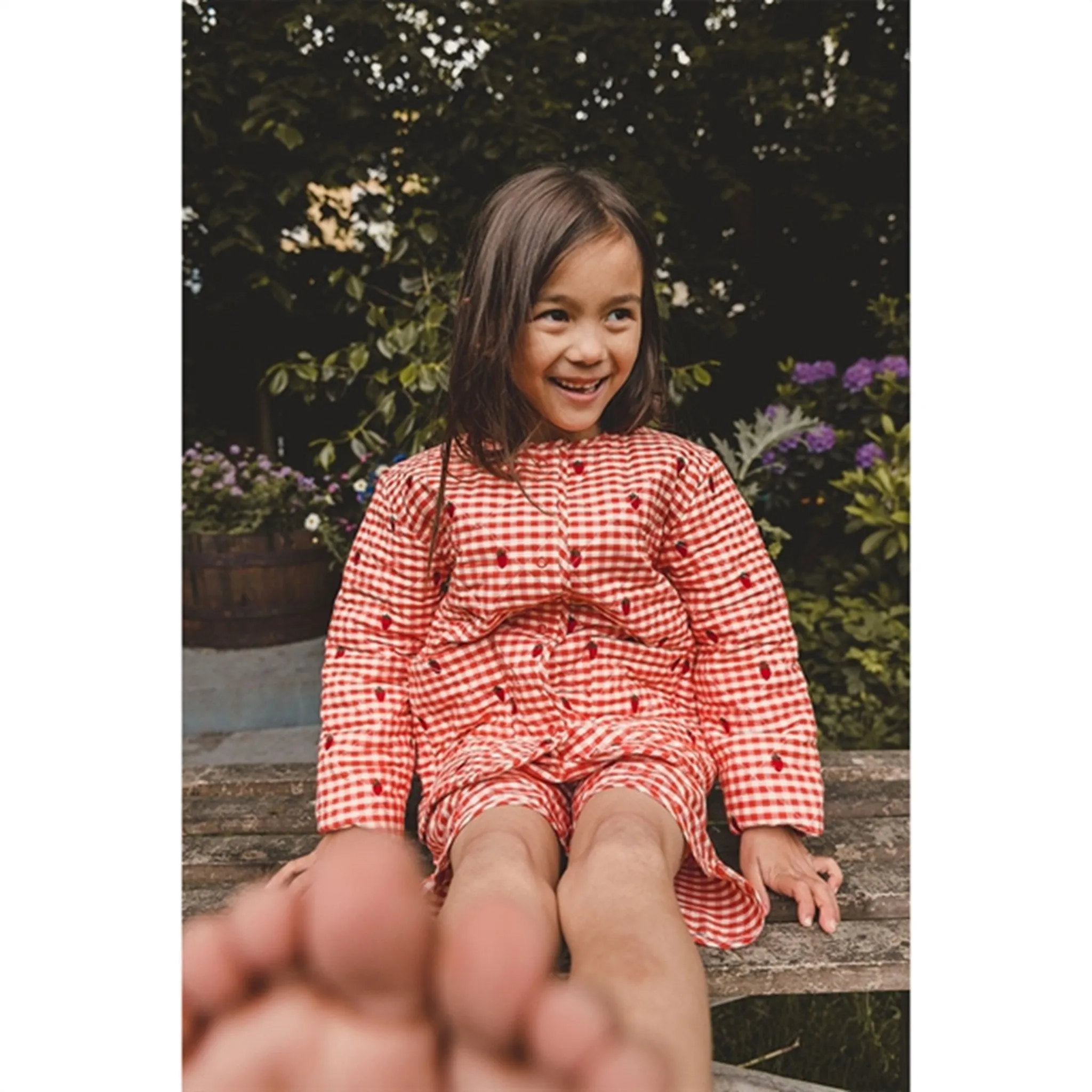 Flss Molly Jacket Berry Gingham