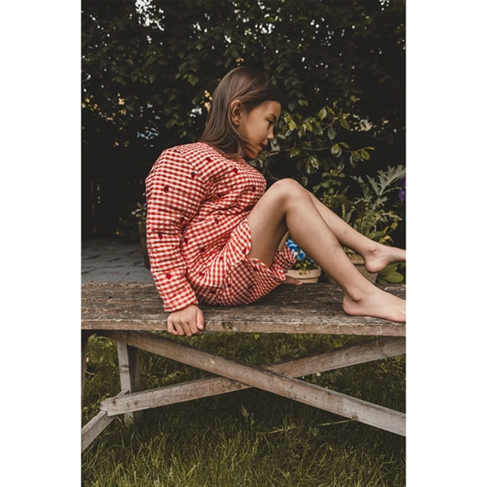 Flss Molly Jacket Berry Gingham