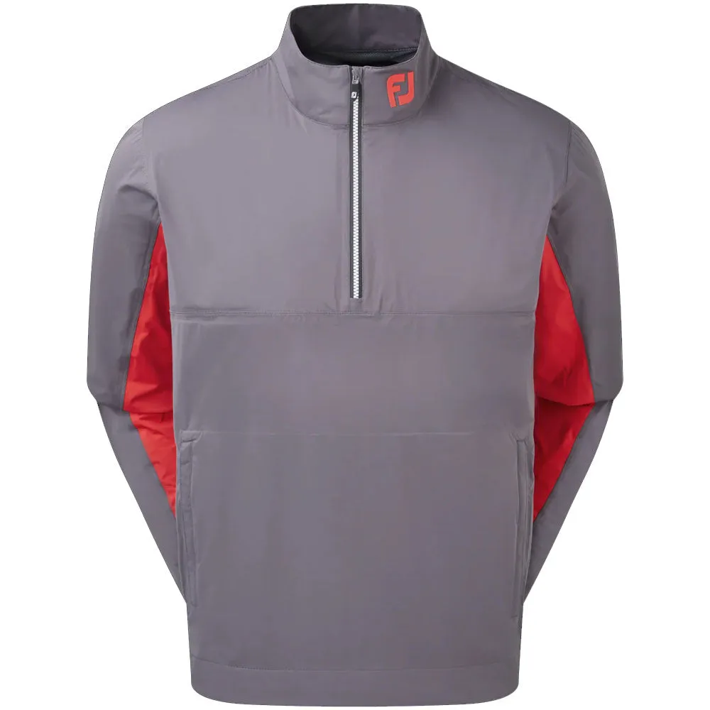 FootJoy HydroKnit 1/2 Zip Waterproof Jacket - Charcoal/Red/White