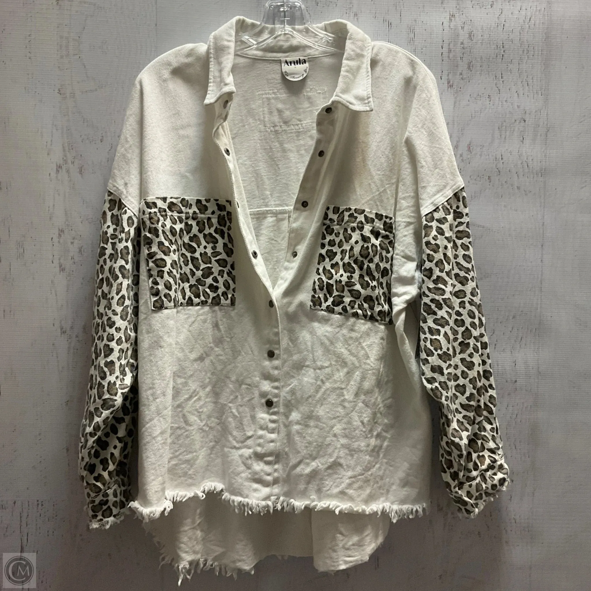 Jacket Denim By Altard State In White, Size: L