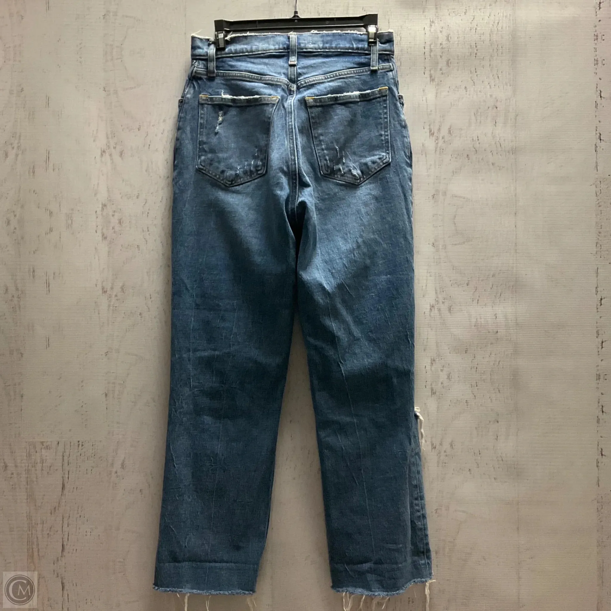 Jeans Straight By Abercrombie And Fitch In Blue Denim, Size: 4