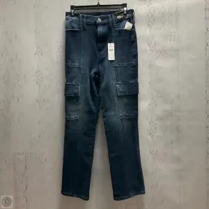 Jeans Straight By Express In Blue Denim, Size: 4