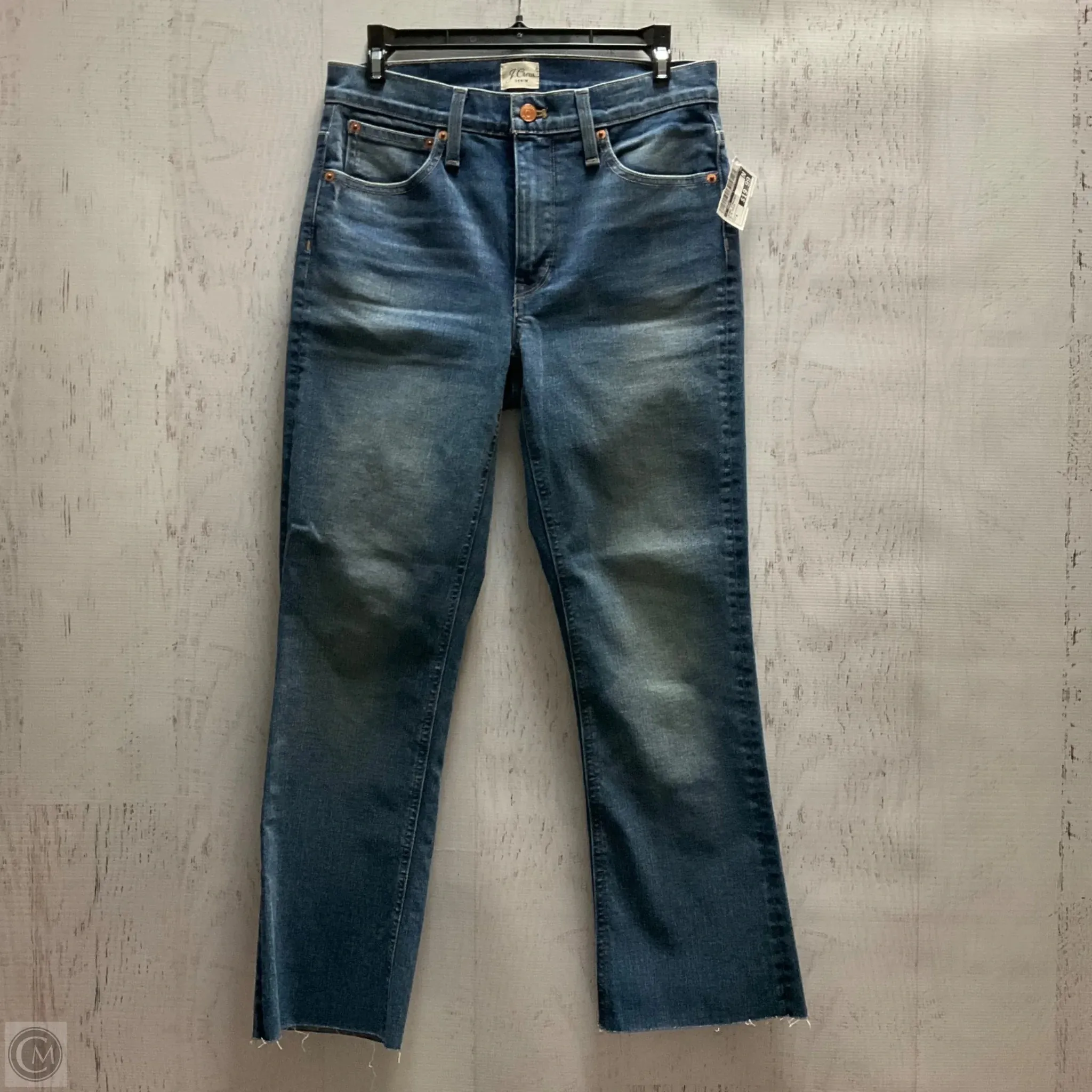 Jeans Straight By J. Crew In Blue Denim, Size: 4