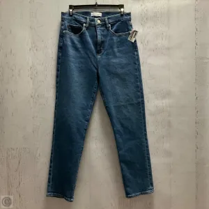 Jeans Straight By Loft In Blue Denim, Size: 4