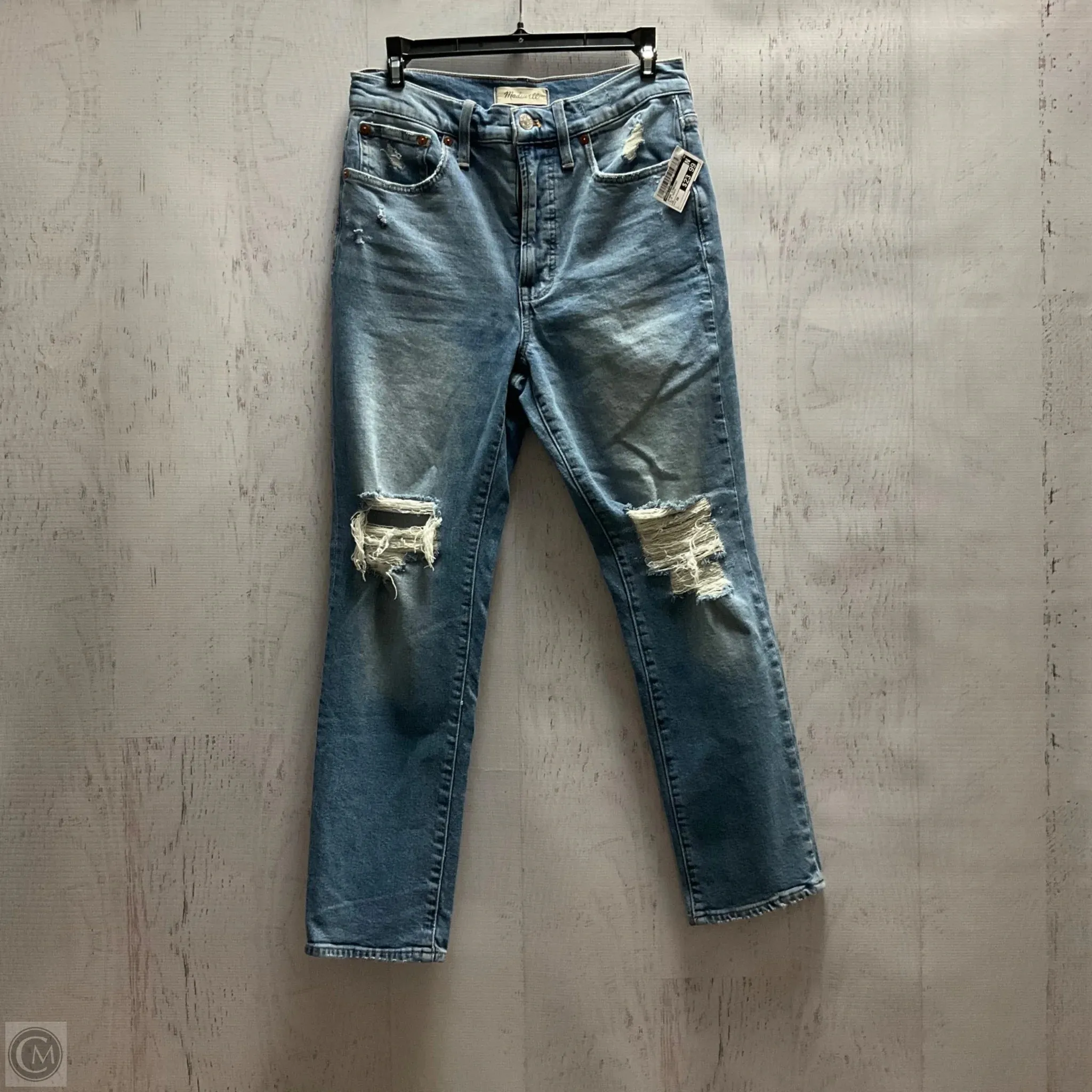 Jeans Straight By Madeleine In Blue Denim, Size: 28