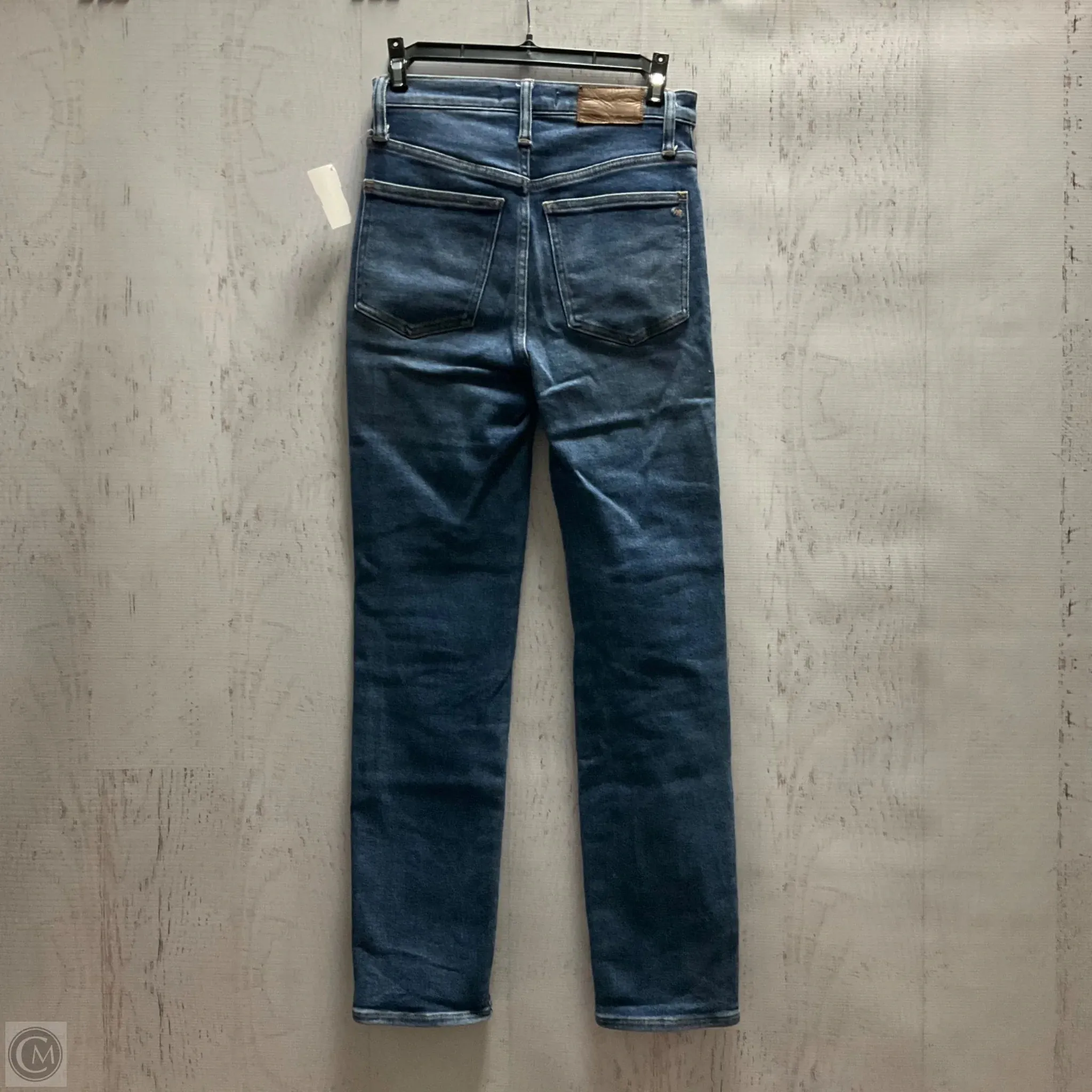 Jeans Straight By Madewell In Blue Denim, Size: 4