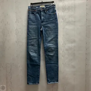 Jeans Straight By Madewell In Blue Denim, Size: 4