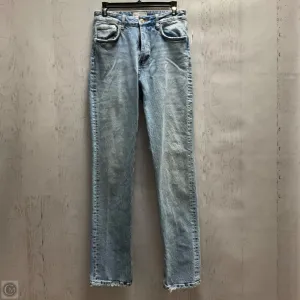 Jeans Straight By Zara In Blue Denim, Size: 4