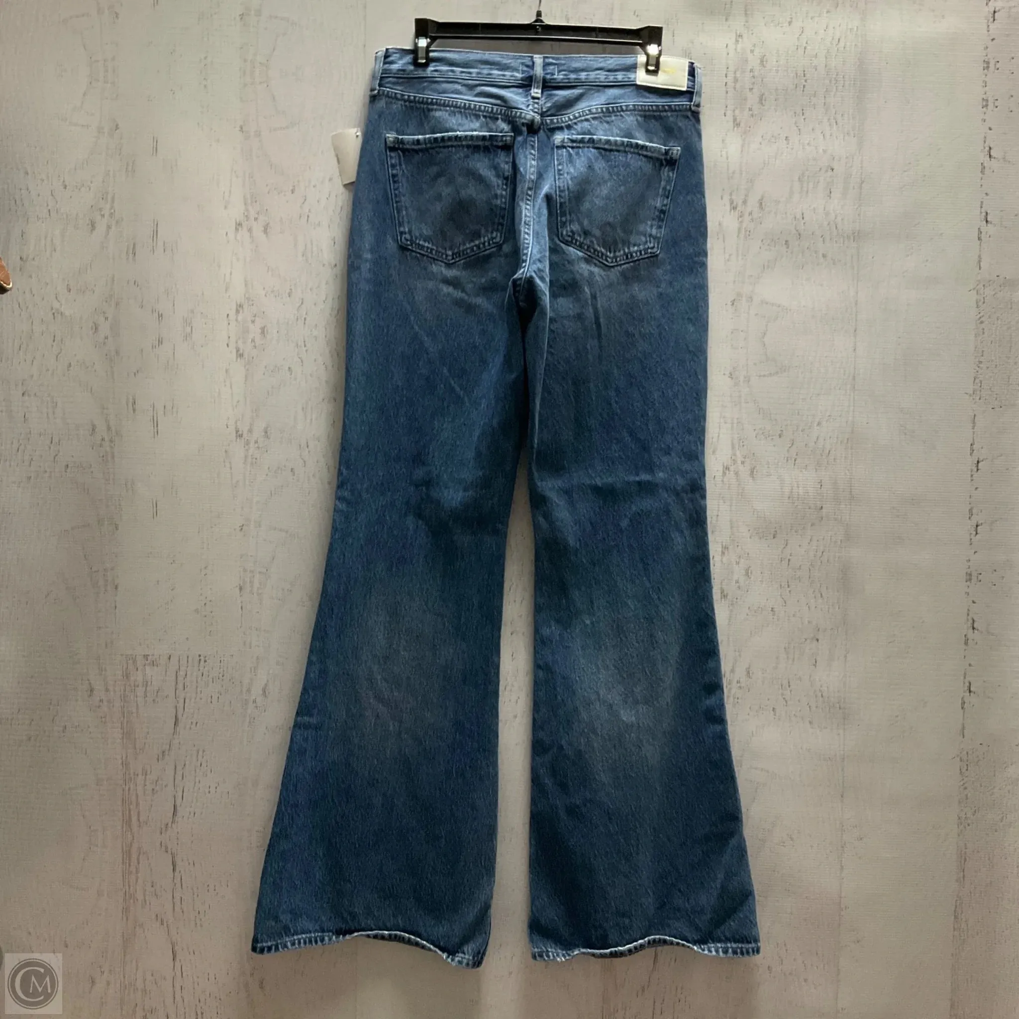 Jeans Wide Leg By Express In Blue Denim, Size: 2