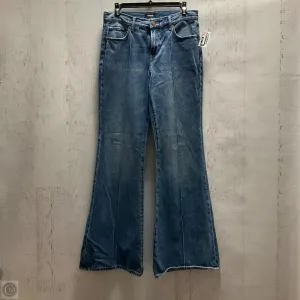 Jeans Wide Leg By Express In Blue Denim, Size: 2