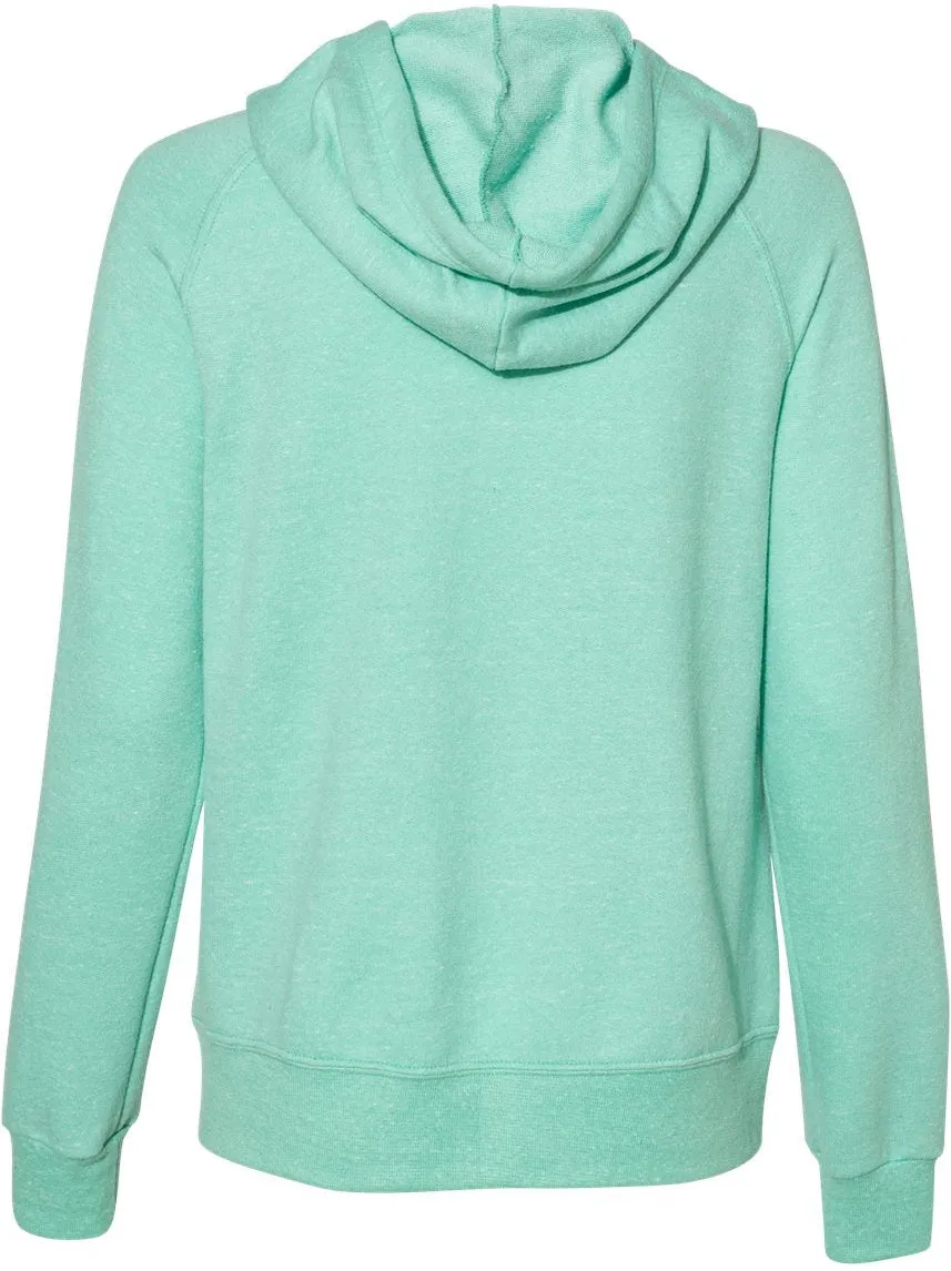 Jerzees Ladies Snow Heather French Terry Full-Zip Hooded Sweatshirt
