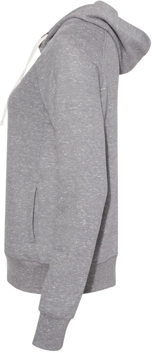 Jerzees Ladies Snow Heather French Terry Full-Zip Hooded Sweatshirt