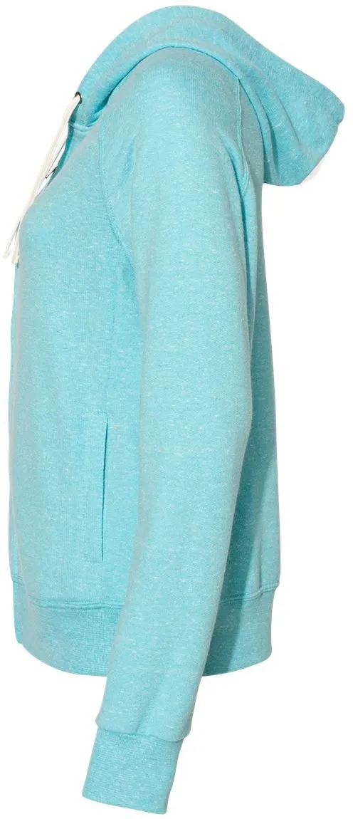 Jerzees Ladies Snow Heather French Terry Full-Zip Hooded Sweatshirt
