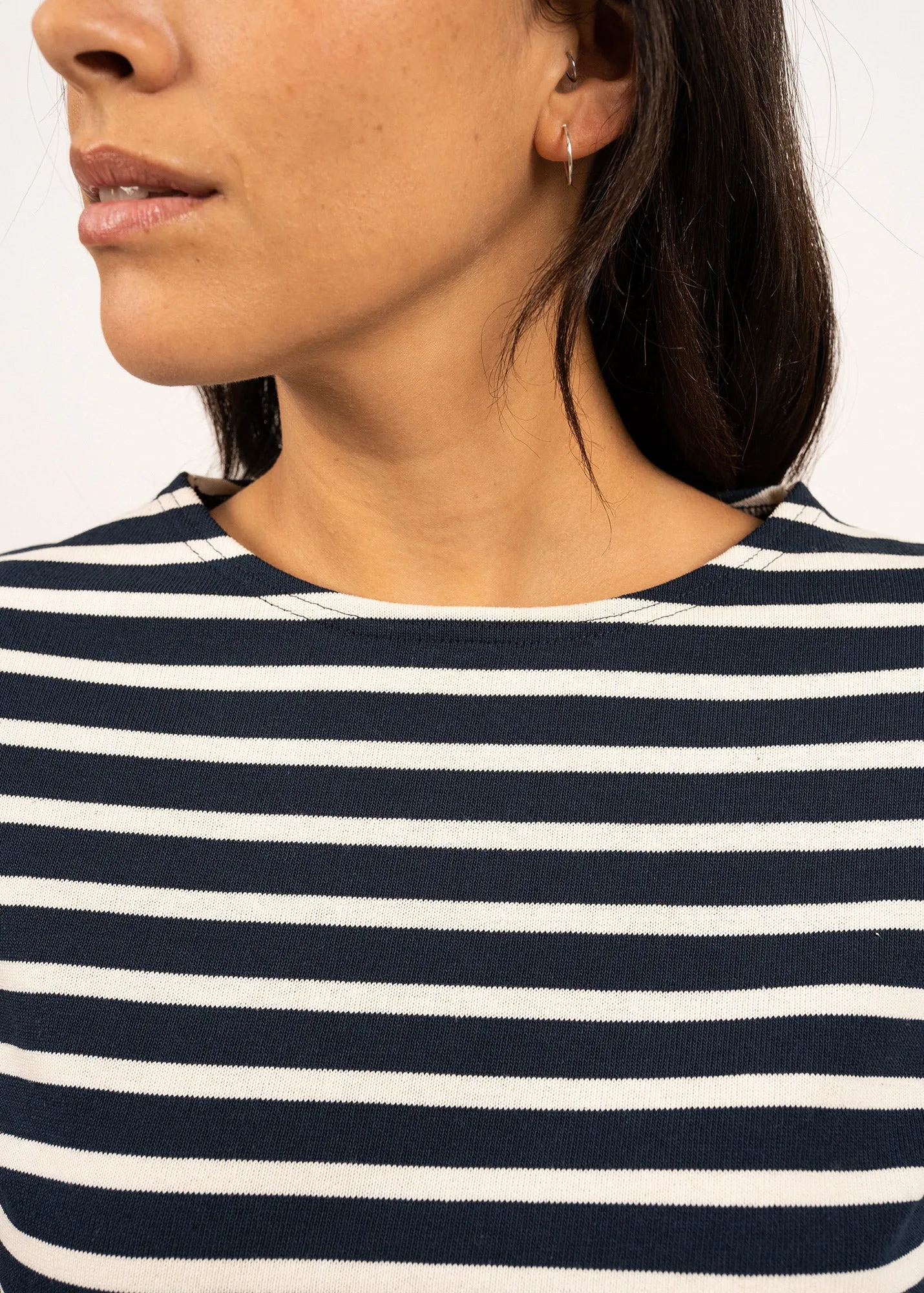 Marinire Mridame - en coton pais (MARINE/ECRU)
