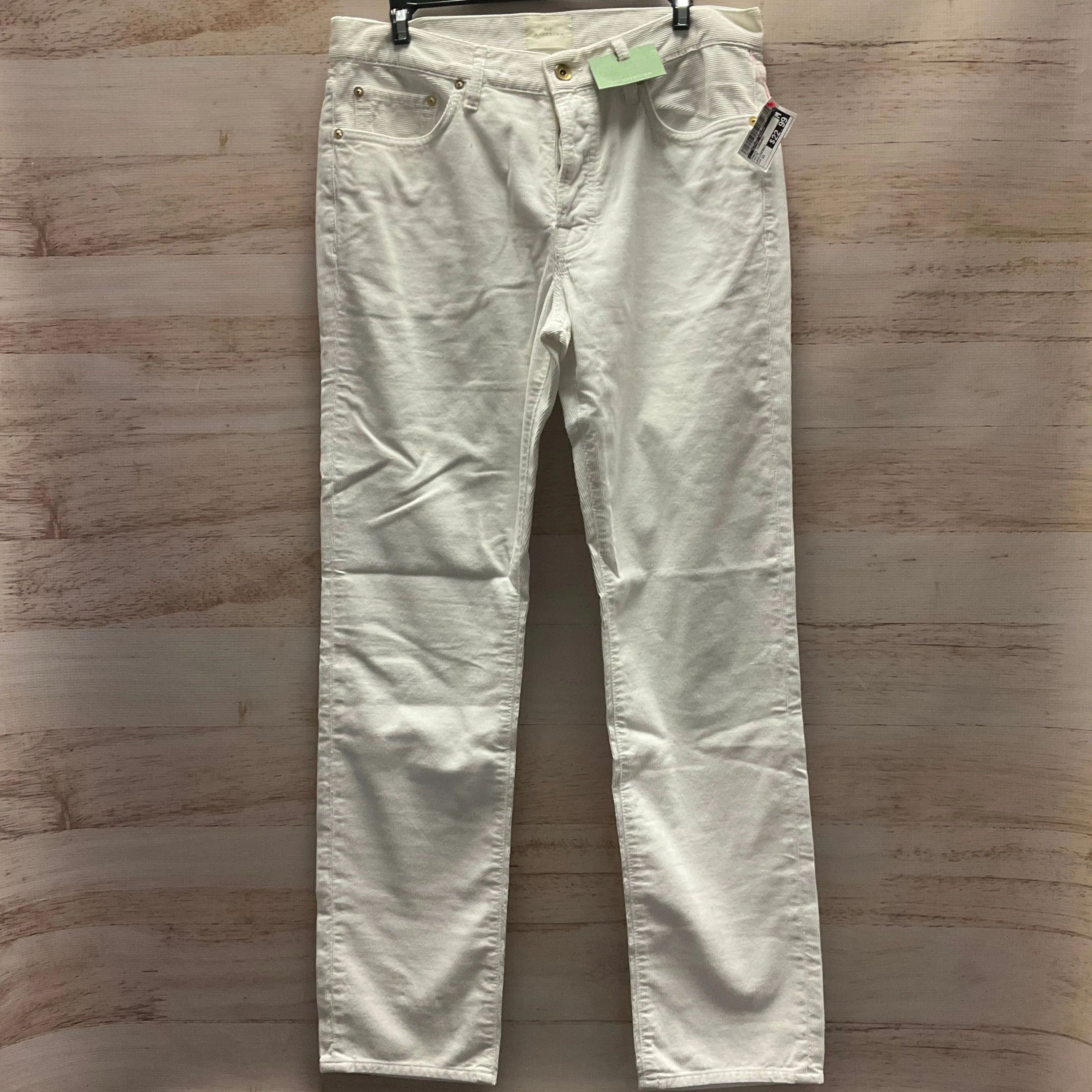Pants Corduroy By Clothes Mentor In White, Size: 12