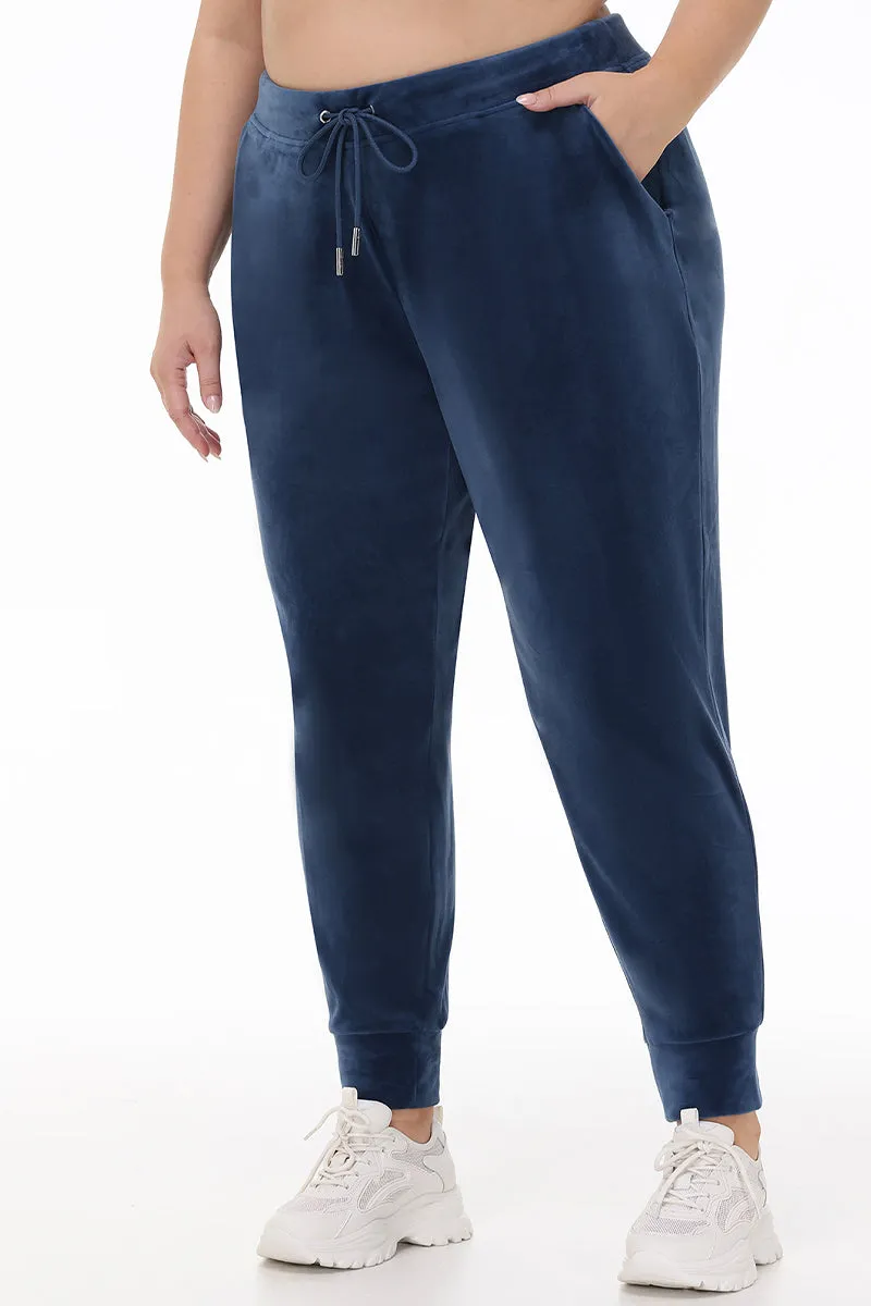 Plus-Size Big Bling Velour Jogger Juicy Couture